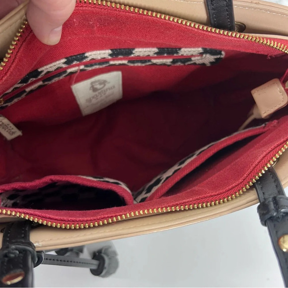 SPARTINA Daufuskie Island Linen & Leather Maxi Tote Shoulder Bag - Picture 9 of 12